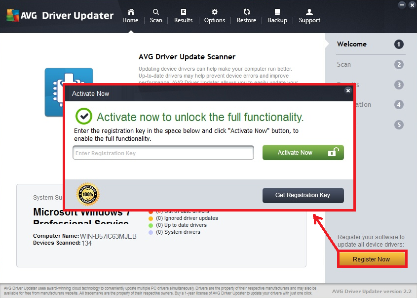 Avg driver updater free trial